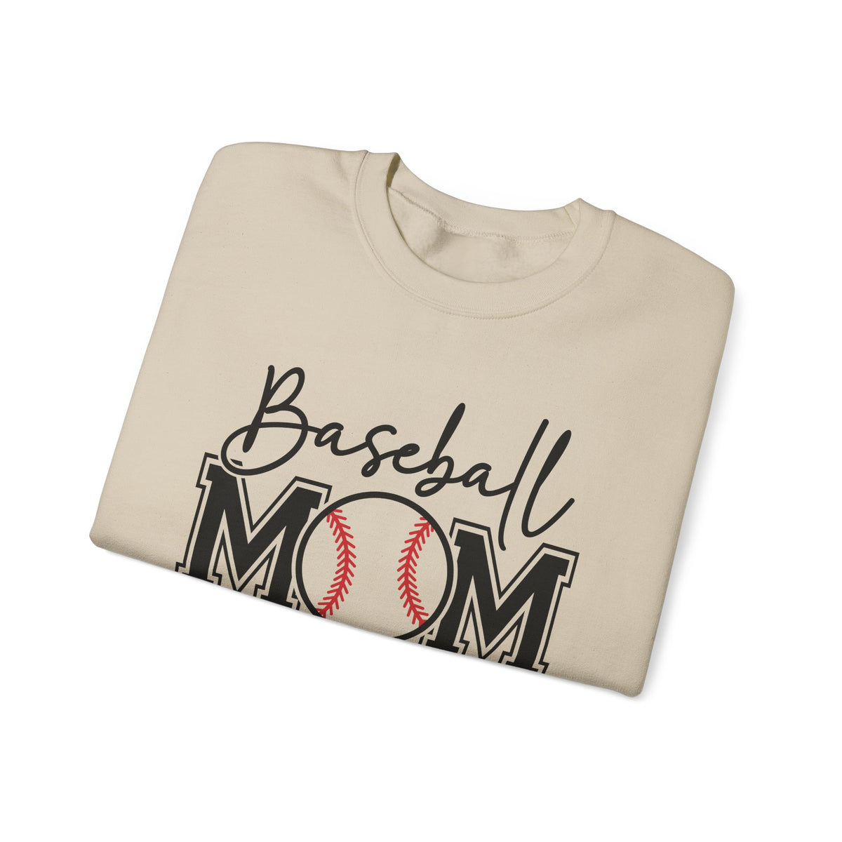 Baseball Mom – Gildan Heavy Blend | Trendy Women’s Soft Sweatshirt. Direct to Garment. Printed & Shipped in the USA. Unisex Sizes.