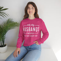 On My Husband's Last Nerve – Gildan Heavy Blend | Trendy Women’s Soft Sweatshirt. Direct to Garment. Printed & Shipped in the USA. Unisex Sizes.