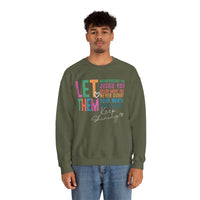 Let Them - Keep Shining – Gildan Heavy Blend | Trendy Women’s Soft Sweatshirt. Direct to Garment. Printed & Shipped in the USA. Unisex Sizes.