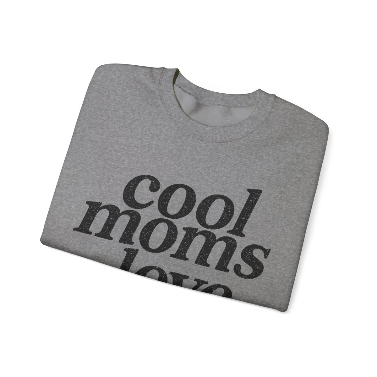 Cool Moms Love Jesus, Vintage – Gildan Heavy Blend | Trendy Women’s Soft Sweatshirt. Direct to Garment. Printed & Shipped in the USA. Unisex Sizes.