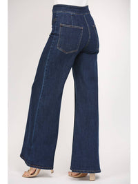 Woodstock (Dark Wash) High-Rise Wide Leg Jeans