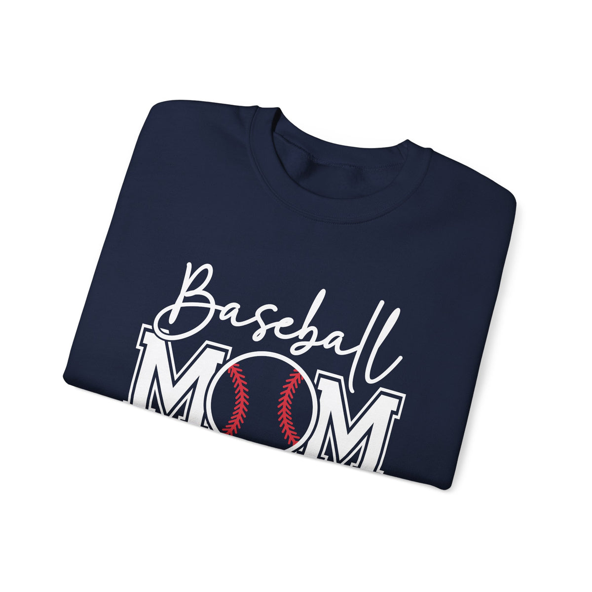 Baseball Mom – Gildan Heavy Blend | Trendy Women’s Soft Sweatshirt. Direct to Garment. Printed & Shipped in the USA. Unisex Sizes.