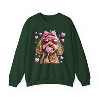 Goldendoodle Love – Gildan Heavy Blend | Trendy Women’s Soft Sweatshirt. Direct to Garment. Printed & Shipped in the USA. Unisex Sizes.