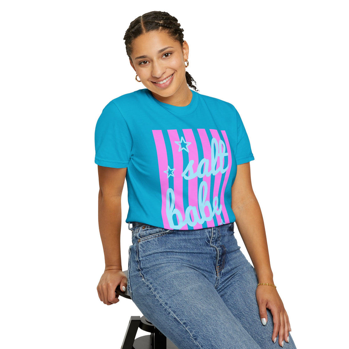 Salt Babe - Comfort Colors | Trendy Women's T-Shirt. Direct to Garment. Printed & Shipped in the USA. Unisex Sizes.