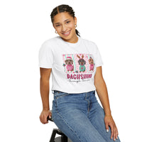Dachshund Through the Snow - Comfort Colors | Trendy Women's T-Shirt. Direct to Garment. Printed & Shipped in the USA. Unisex Sizes.