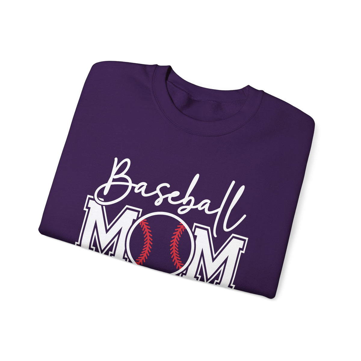 Baseball Mom – Gildan Heavy Blend | Trendy Women’s Soft Sweatshirt. Direct to Garment. Printed & Shipped in the USA. Unisex Sizes.