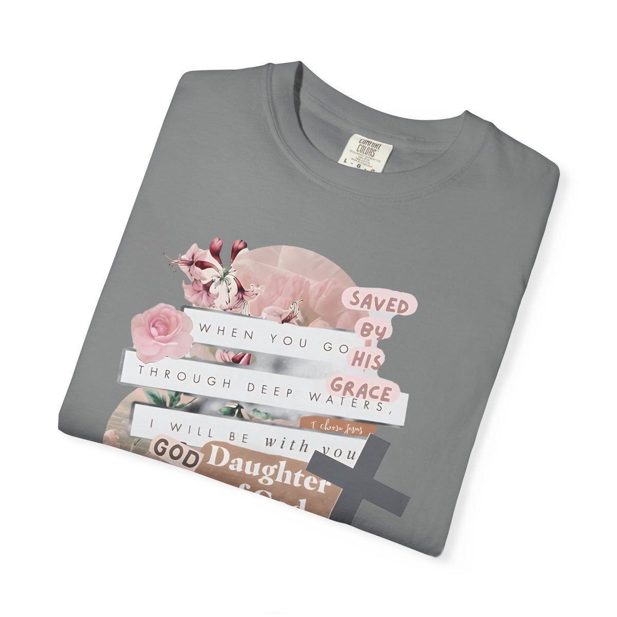 Christian Scrapbook - Comfort Colors | Trendy Women's T-Shirt. Direct to Garment. Printed & Shipped in the USA. Unisex Sizes.