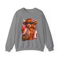 Highland Diva – Gildan Heavy Blend | Trendy Women’s Soft Sweatshirt. Direct to Garment. Printed & Shipped in the USA. Unisex Sizes.