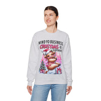 Highland Cow Mind Yo Business Christmas is Expensive – Gildan Heavy Blend | Trendy Women’s Soft Sweatshirt. Direct to Garment. Printed & Shipped in the USA. Unisex Sizes.