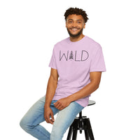 Wild Graphic, Nature, Pine Tree, Adventure - Comfort Colors | Trendy Men's and Women's T-Shirt. Direct to Garment. Printed & Shipped in the USA. Unisex Sizes.