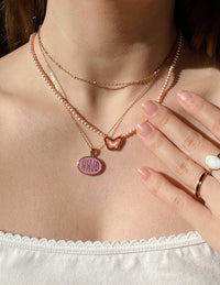 "WWJD" What Would Jesus Do - Pink Necklace Set