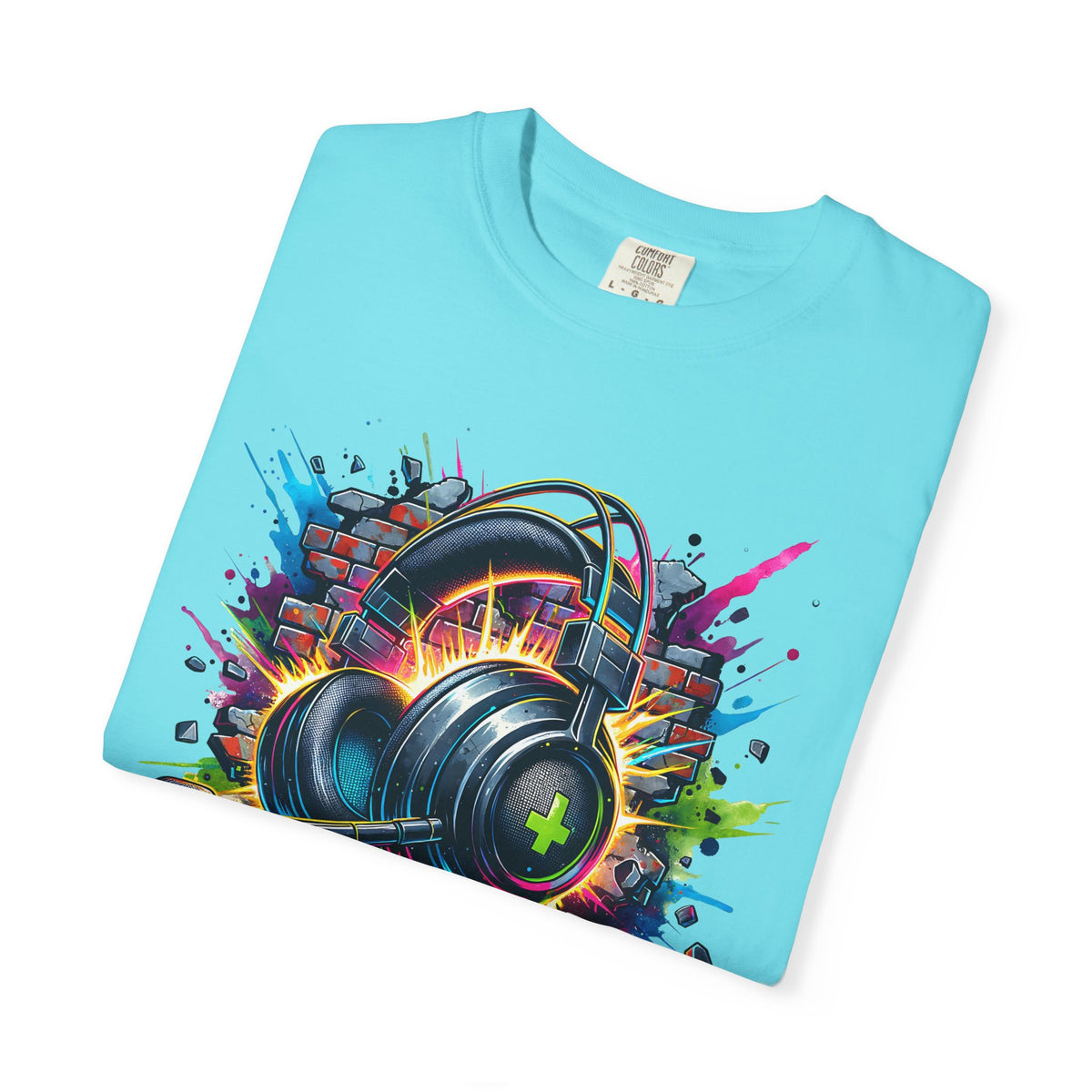 Gaming Headset I Can't Hear You, I'm Gaming - Comfort Colors | Trendy Men's And Women's T-Shirt. Direct to Garment. Printed & Shipped in the USA. Unisex Sizes.