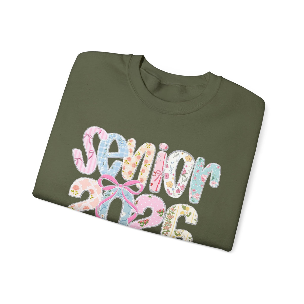 Class of 2026 Senior - Pink Coquette Bow – Gildan Heavy Blend | Trendy Women’s Soft Sweatshirt. Direct to Garment. Printed & Shipped in the USA. Unisex Sizes.