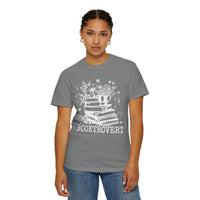 Booktrovert - Comfort Colors | Trendy Women's T-Shirt. Direct to Garment. Printed & Shipped in the USA. Unisex Sizes.