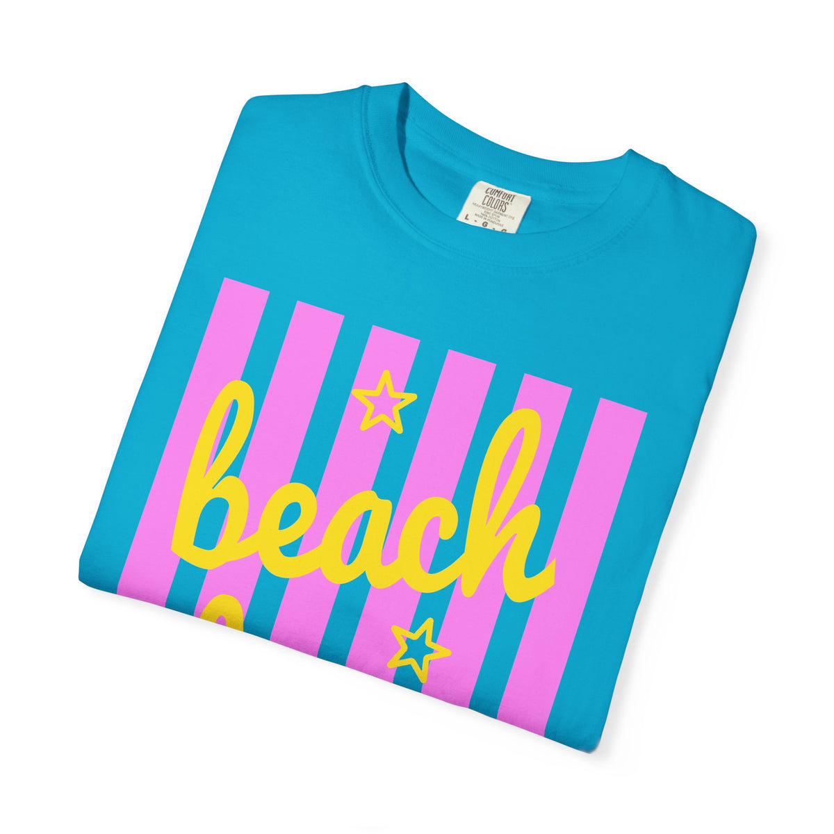 Beach Bum - Comfort Colors | Trendy Men's & Women's T-Shirt. Direct to Garment. Printed & Shipped in the USA. Unisex Sizes.