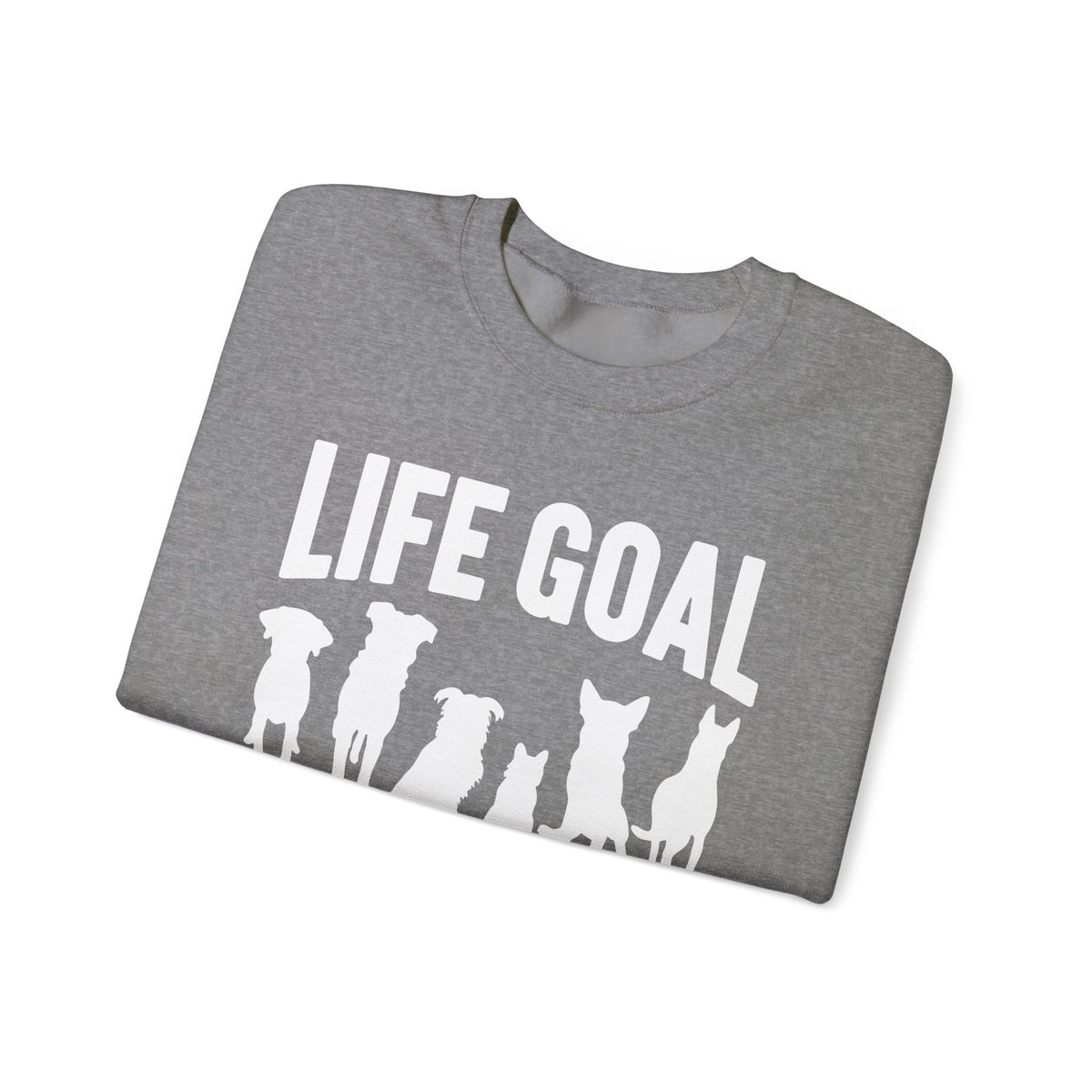 Life Goal Rescue All The Dogs – Gildan Heavy Blend | Trendy Men's and Women’s Soft Sweatshirt. Direct to Garment. Printed & Shipped in the USA. Unisex Sizes.