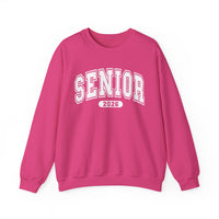 Senior 2026, Varsity – Gildan Heavy Blend | Trendy Women’s and Men's Soft Sweatshirt. Direct to Garment. Printed & Shipped in the USA. Unisex Sizes.