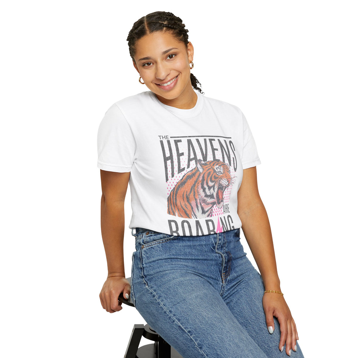 The Heavens Are Roaring, Vintage - Comfort Colors | Trendy Women's T-Shirt. Direct to Garment. Printed & Shipped in the USA. Unisex Sizes.