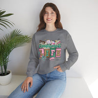 Receptionist Life – Gildan Heavy Blend | Trendy Women’s Soft Sweatshirt. Direct to Garment. Printed & Shipped in the USA. Unisex Sizes.