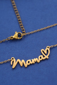 Mama Heart Pendant Necklace (Alloy)
