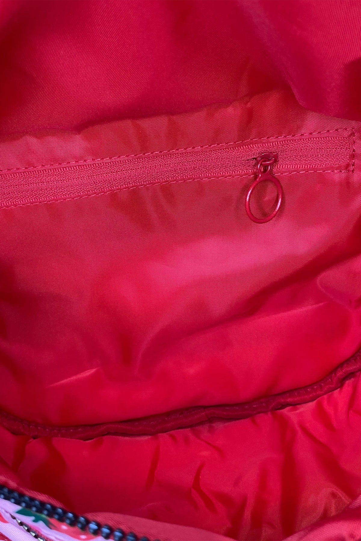 Pink & Red Strawberry Wide Strap Large Crossbody Bag