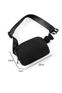 Waterproof (Black) Zipped Crossbody Bag