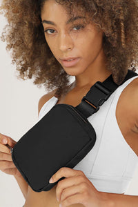Waterproof (Black) Zipped Crossbody Bag