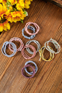 20pc Multi-Color Boho Knotted Hair Ties