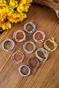 20pc Multi-Color Boho Knotted Hair Ties