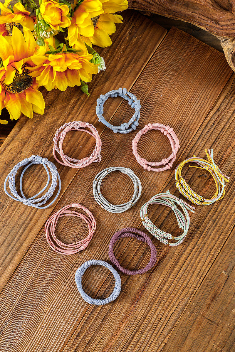 20pc Multi-Color Boho Knotted Hair Ties