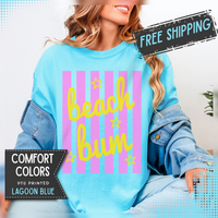 Beach Bum - Comfort Colors | Trendy Men's & Women's T-Shirt. Direct to Garment. Printed & Shipped in the USA. Unisex Sizes.