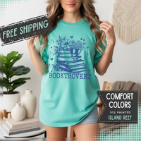 Booktrovert - Comfort Colors | Trendy Women's T-Shirt. Direct to Garment. Printed & Shipped in the USA. Unisex Sizes.