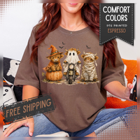 Highland Cows Halloween Costumes - Comfort Colors | Trendy Women's T-Shirt. Direct to Garment. Printed & Shipped in the USA. Unisex Sizes.