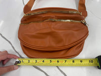 Cinnamon Faux Leather Crossbody Bag