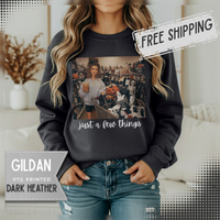 Just A Few Things - Halloween Shopping – Gildan Heavy Blend | Trendy Women’s Soft Sweatshirt. Direct to Garment. Printed & Shipped in the USA. Unisex Sizes.