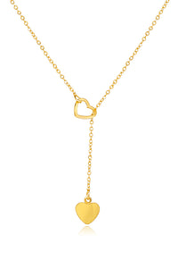 Heart Shaped Lariat Necklace