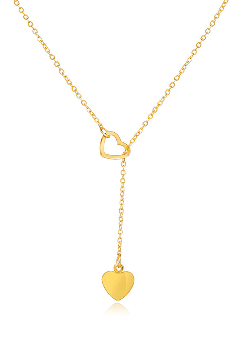 Heart Shaped Lariat Necklace
