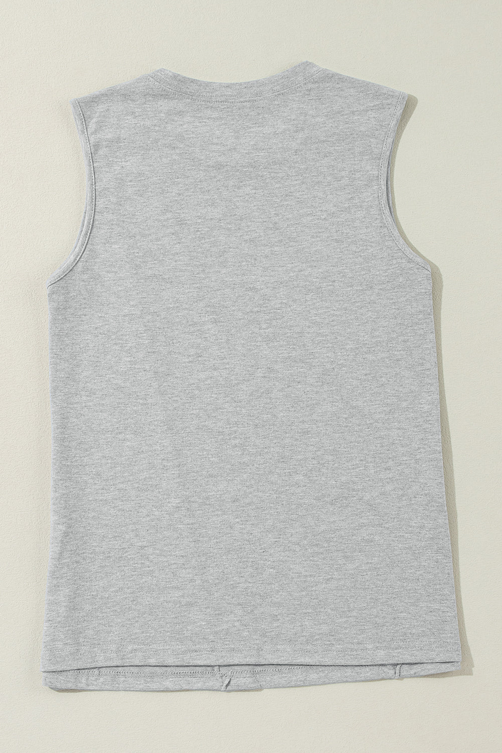 Pleated (Gray) Sleeveless Lightweight Top