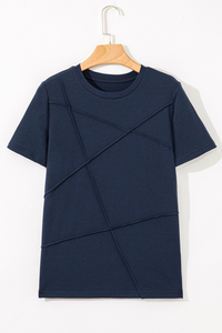 Jasmine (Dark Blue) Round Neck T-Shirt