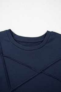 Jasmine (Dark Blue) Round Neck T-Shirt