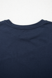 Jasmine (Dark Blue) Round Neck T-Shirt