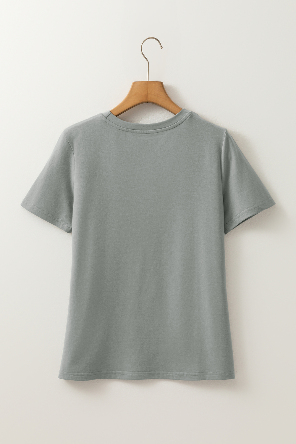 Jasmine (Grey) Round Neck T-Shirt