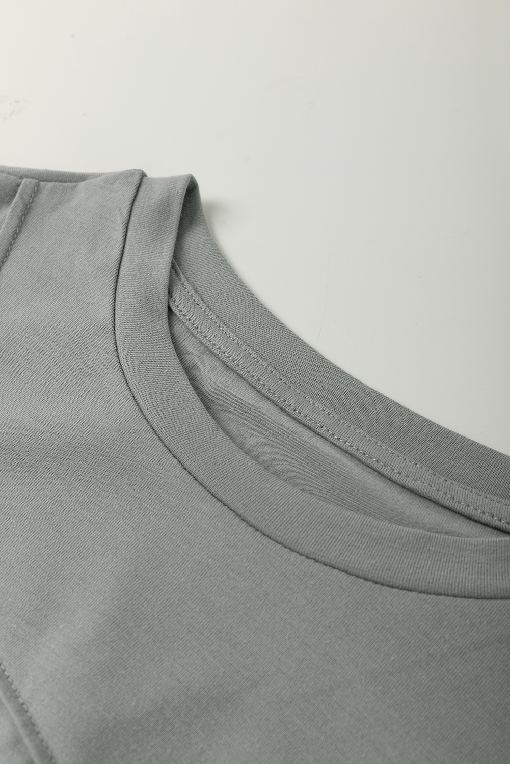 Jasmine (Grey) Round Neck T-Shirt