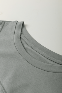 Jasmine (Grey) Round Neck T-Shirt