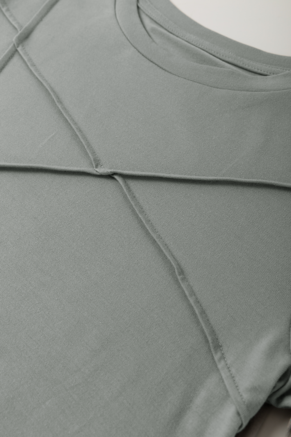 Jasmine (Grey) Round Neck T-Shirt