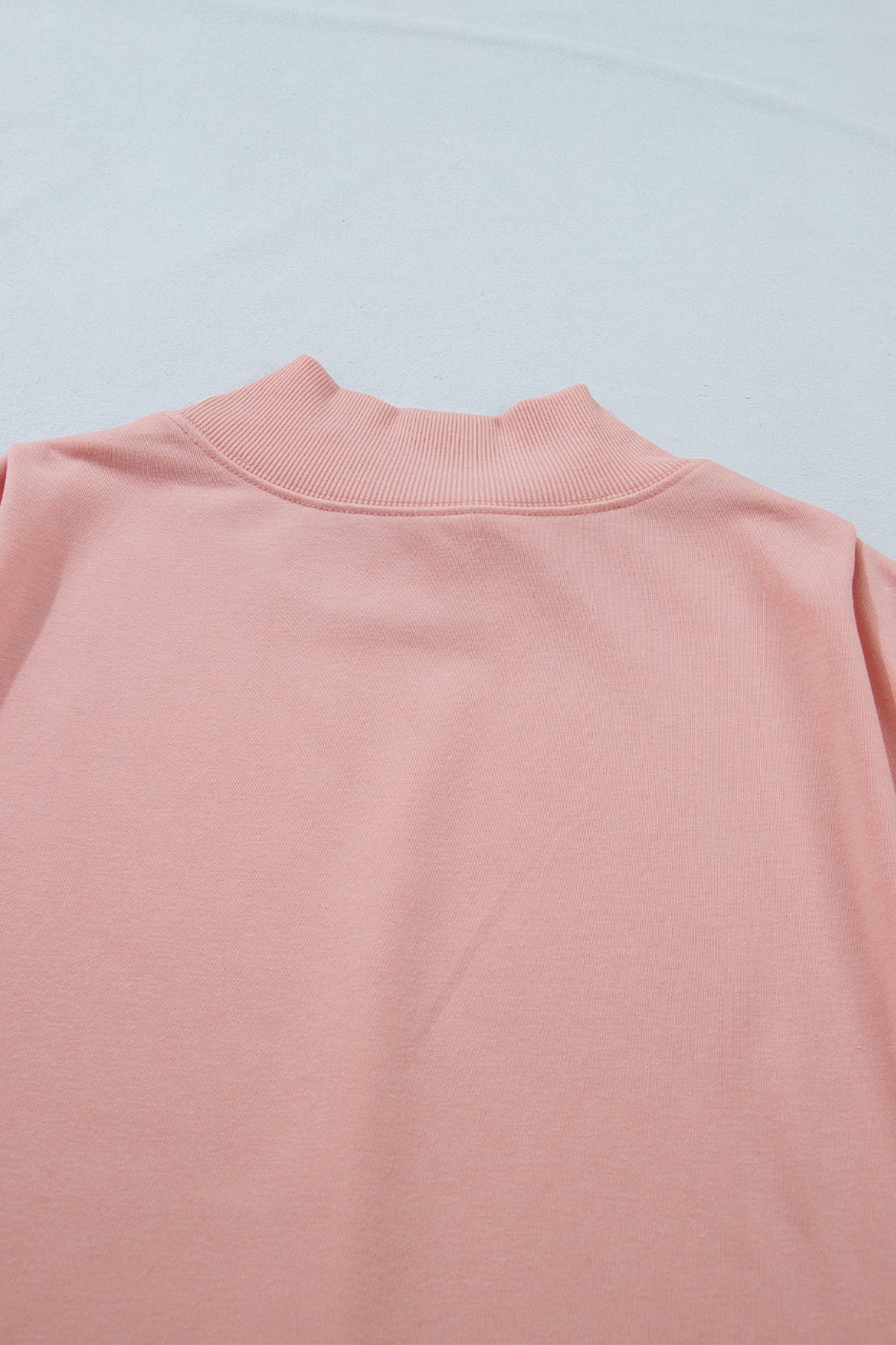 Mock Neck (Light Pink) Cap Sleeve Lightweight Top