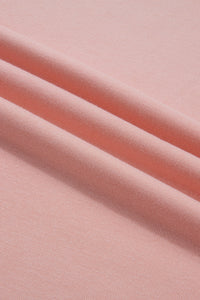 Mock Neck (Light Pink) Cap Sleeve Lightweight Top