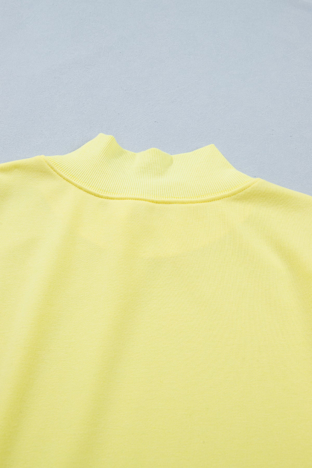 Mock Neck (Bright Yellow) Cap Sleeve Lightweight Top