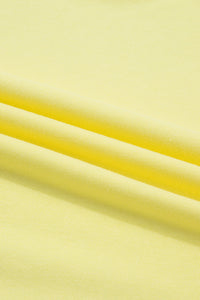 Mock Neck (Bright Yellow) Cap Sleeve Lightweight Top