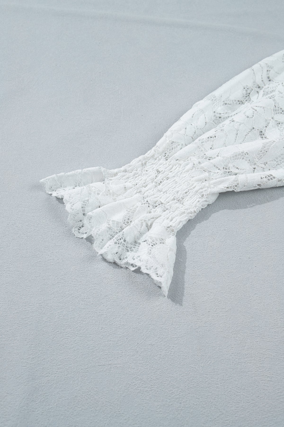 White Lace (80% Cotton) Top with Torso Lining